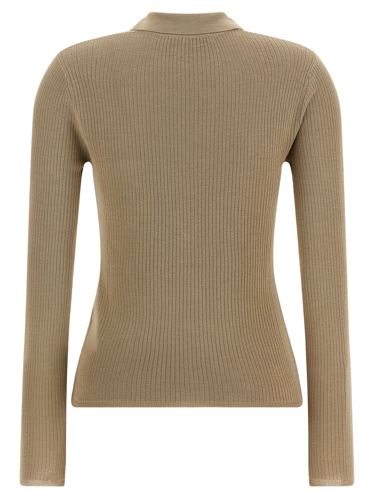 Gergo Polo Jersey Silk & Cashmere Beige