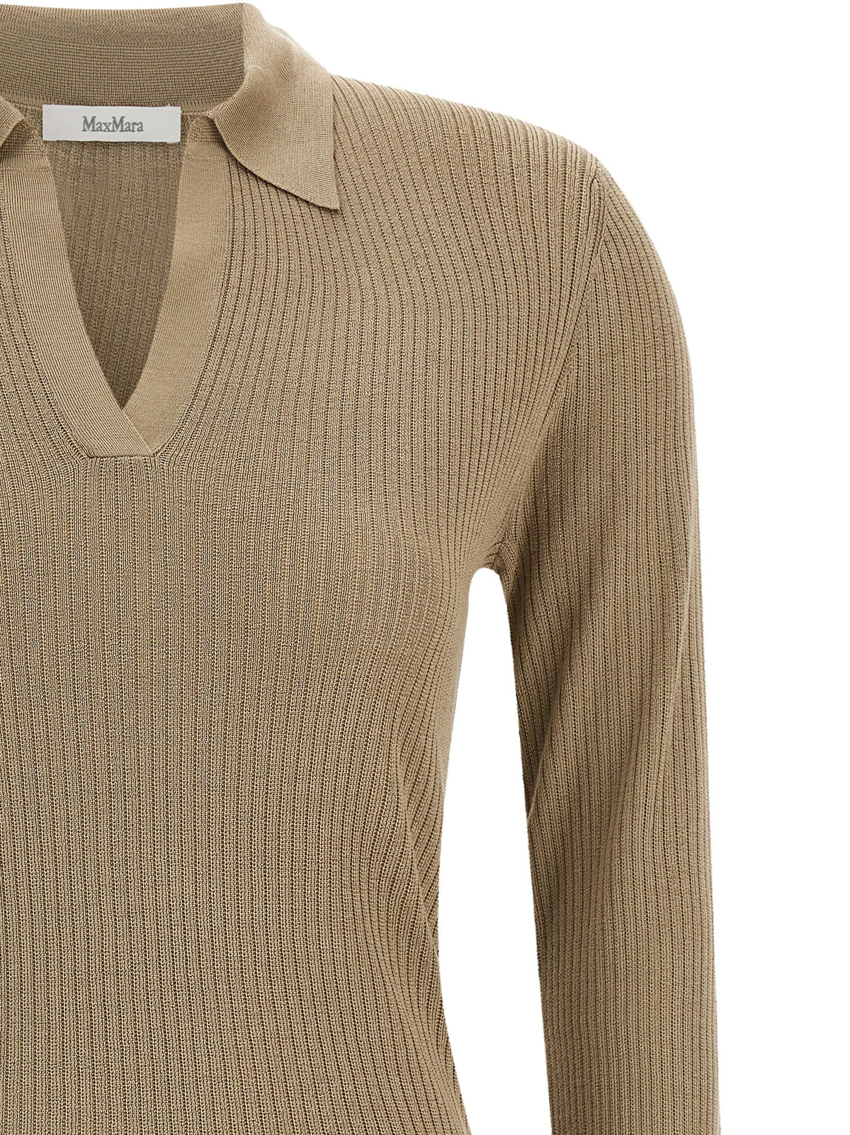 Gergo Polo Jersey Silk & Cashmere Beige