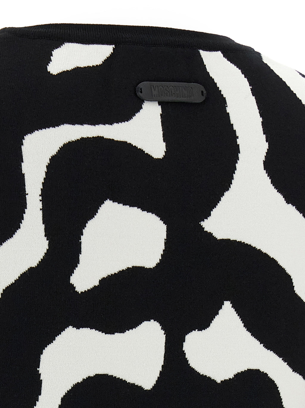 Viscose Zebra-Print Cropped Cardigan