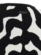 Viscose Zebra-Print Cropped Cardigan