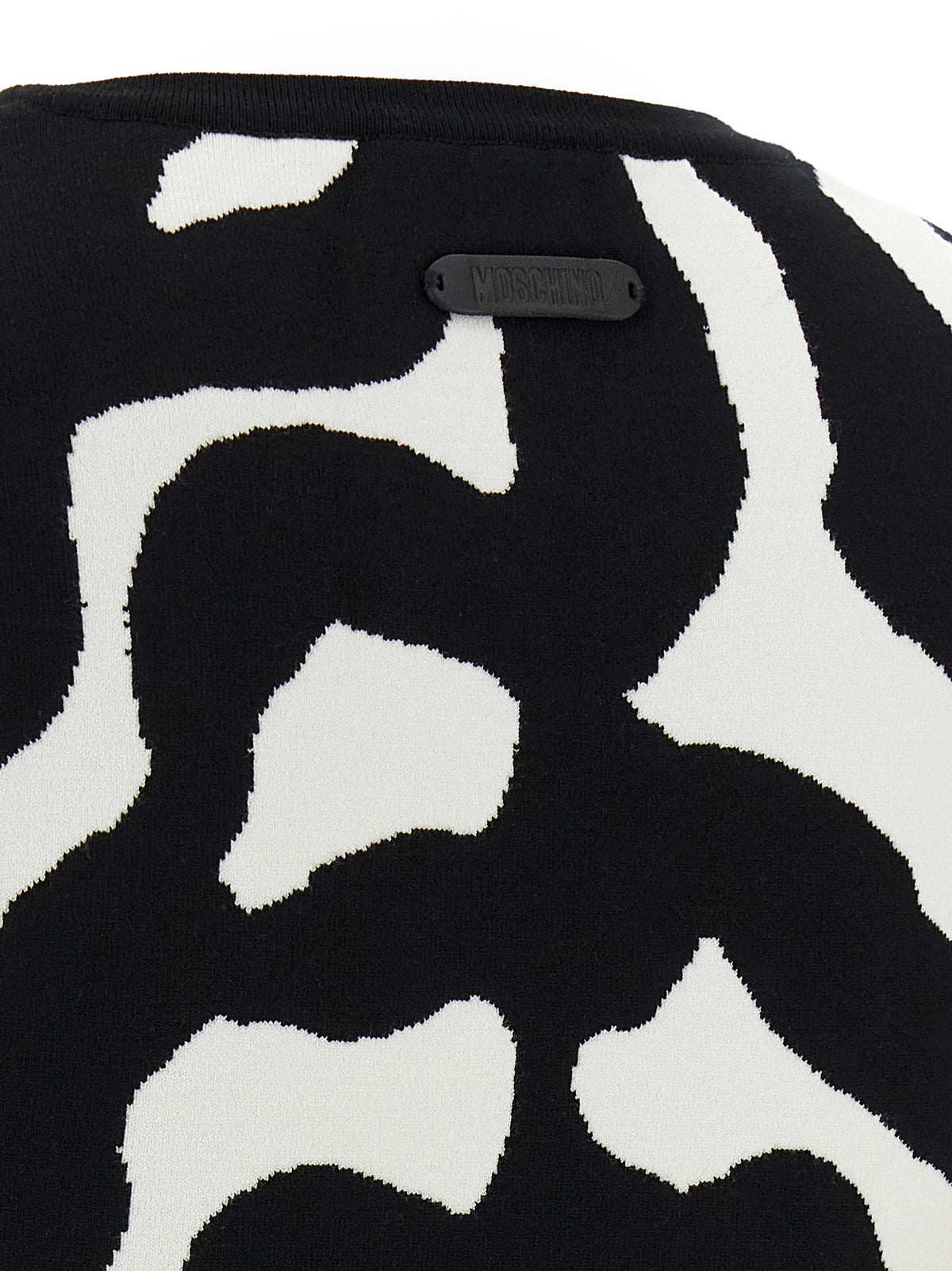 Viscose Zebra-Print Cropped Cardigan