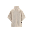 Faux Fur Buckle Collar Jacket