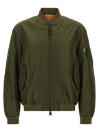 Olive Green Polyamide Bomber