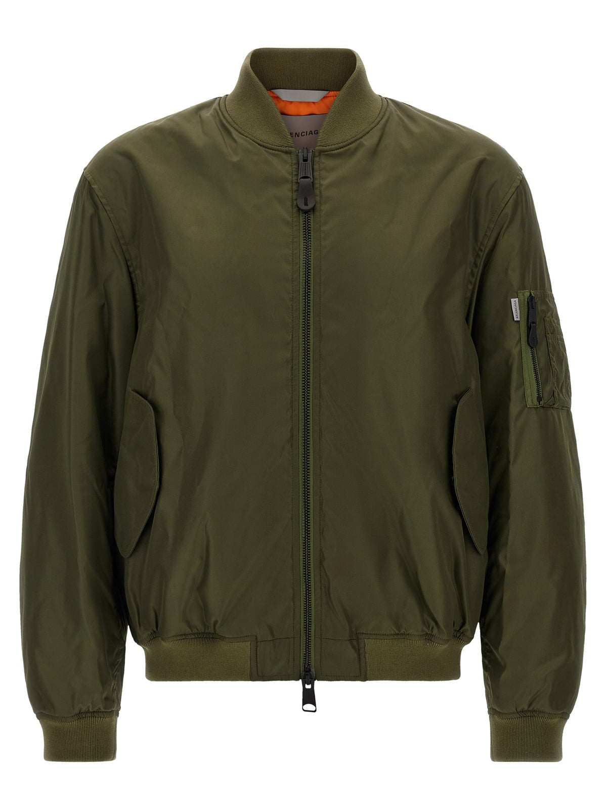 Olive Green Polyamide Bomber