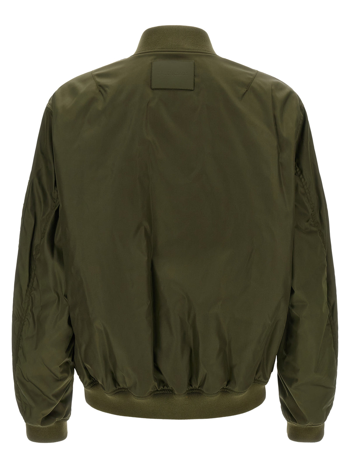 Olive Green Polyamide Bomber