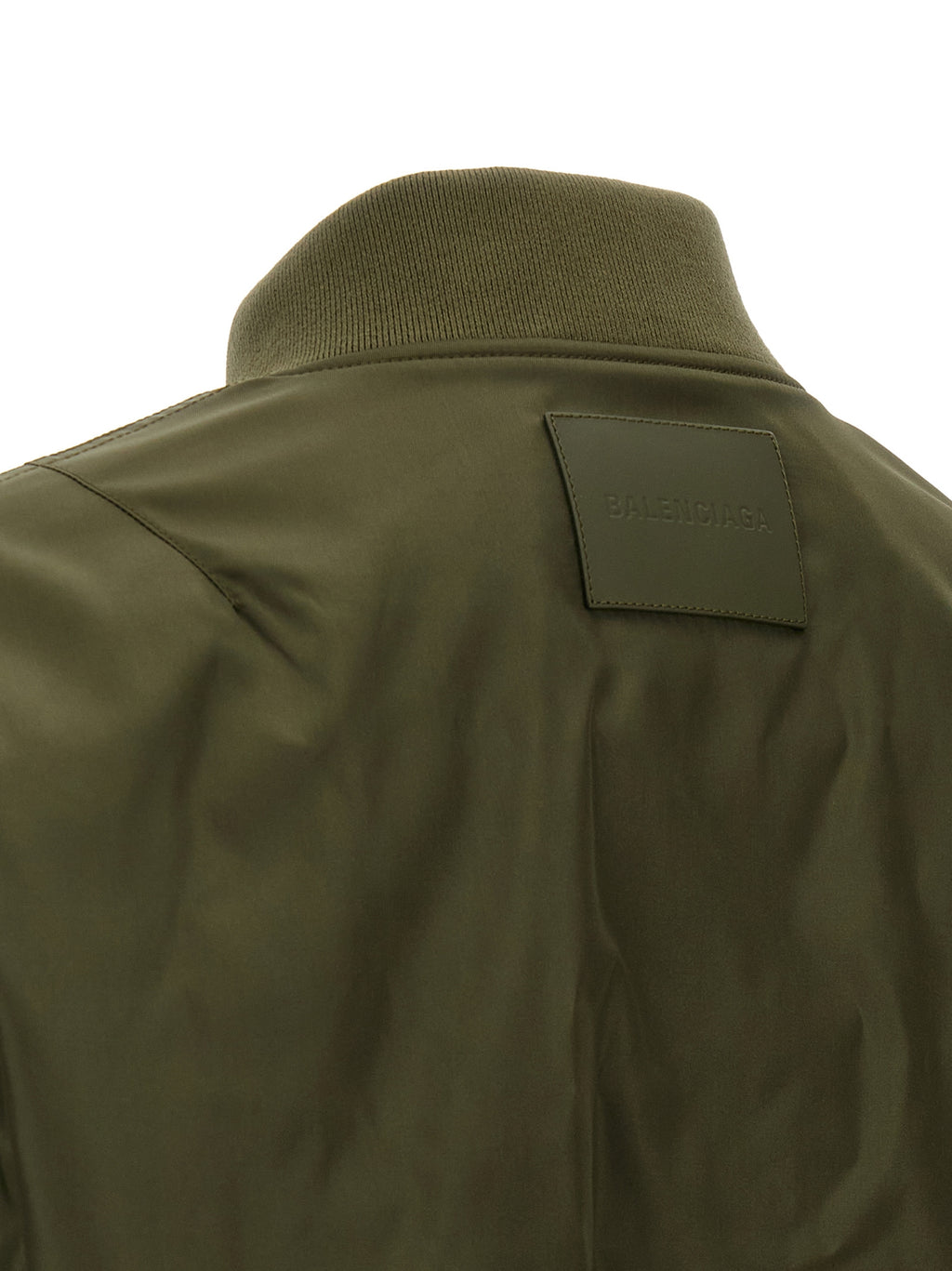 Olive Green Polyamide Bomber
