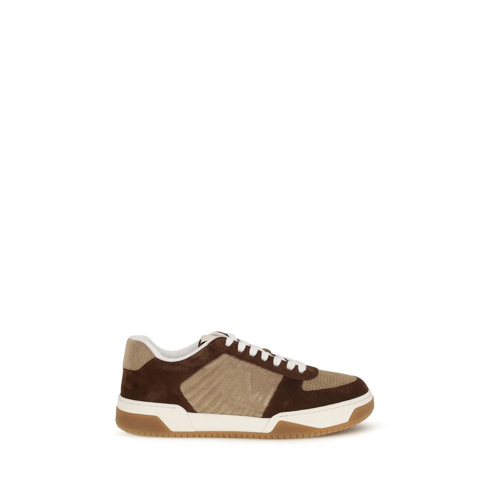 Brown Nappa Leather Sparry Sneakers