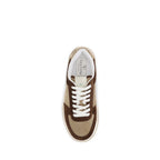 Brown Nappa Leather Sparry Sneakers