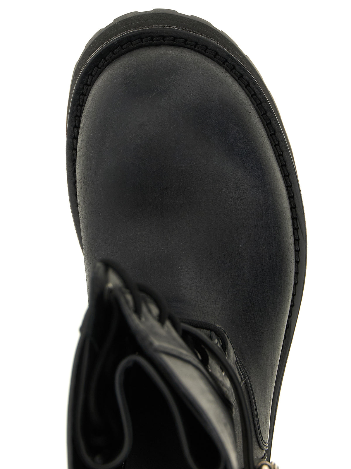 Calfskin Venom Bootie Laceup Ankle Boots