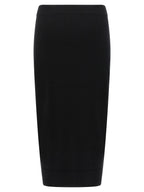 Viscose Sheath Midi Skirt