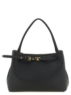 Black Calfskin Tim Handbag