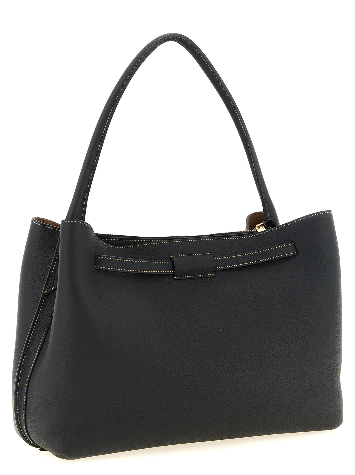 Black Calfskin Tim Handbag