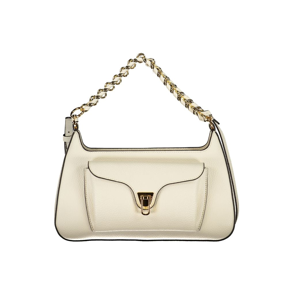 White Leather Beat Generation Bag