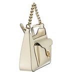 White Leather Beat Generation Bag