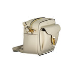 White Leather Beat Soft Bag