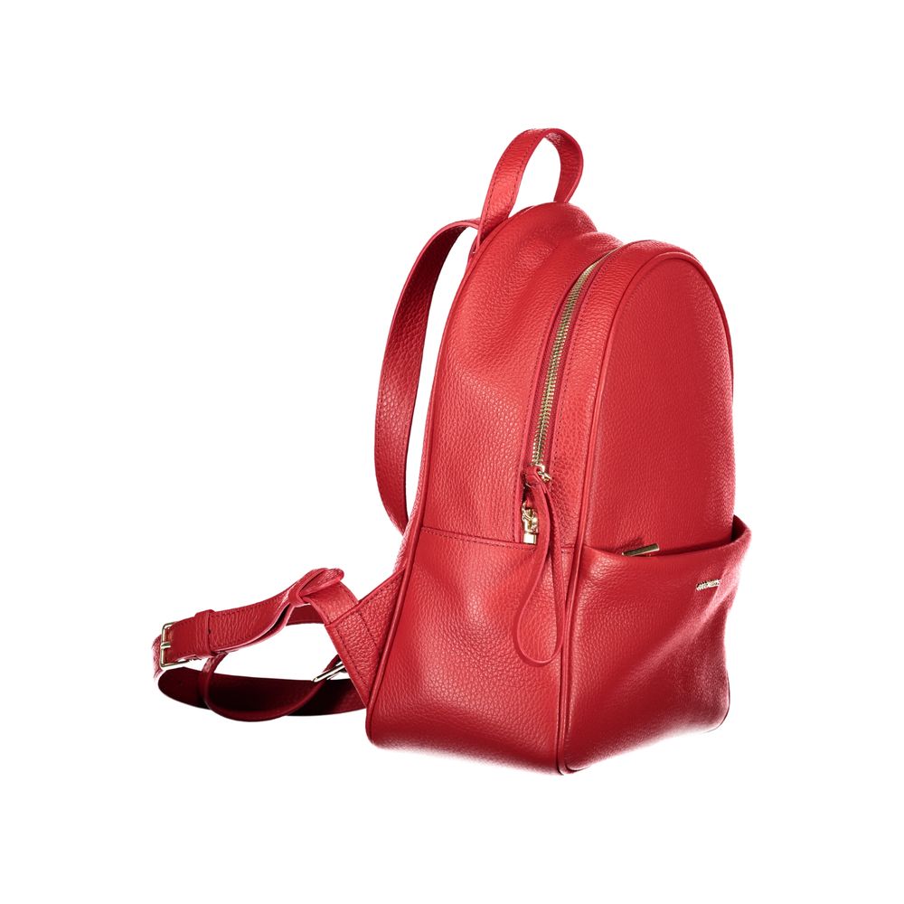 Red Leather Nory Backpack