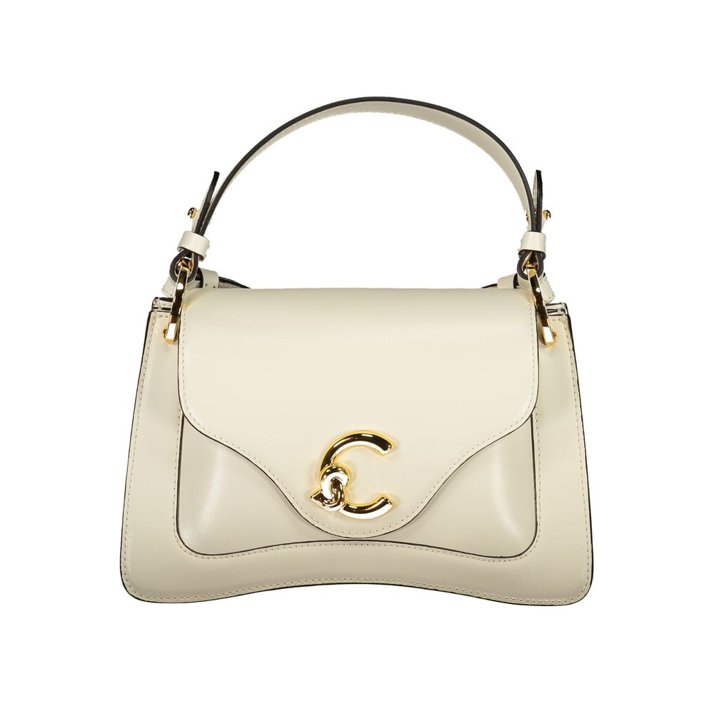 White Calf Leather C‑ME Bag