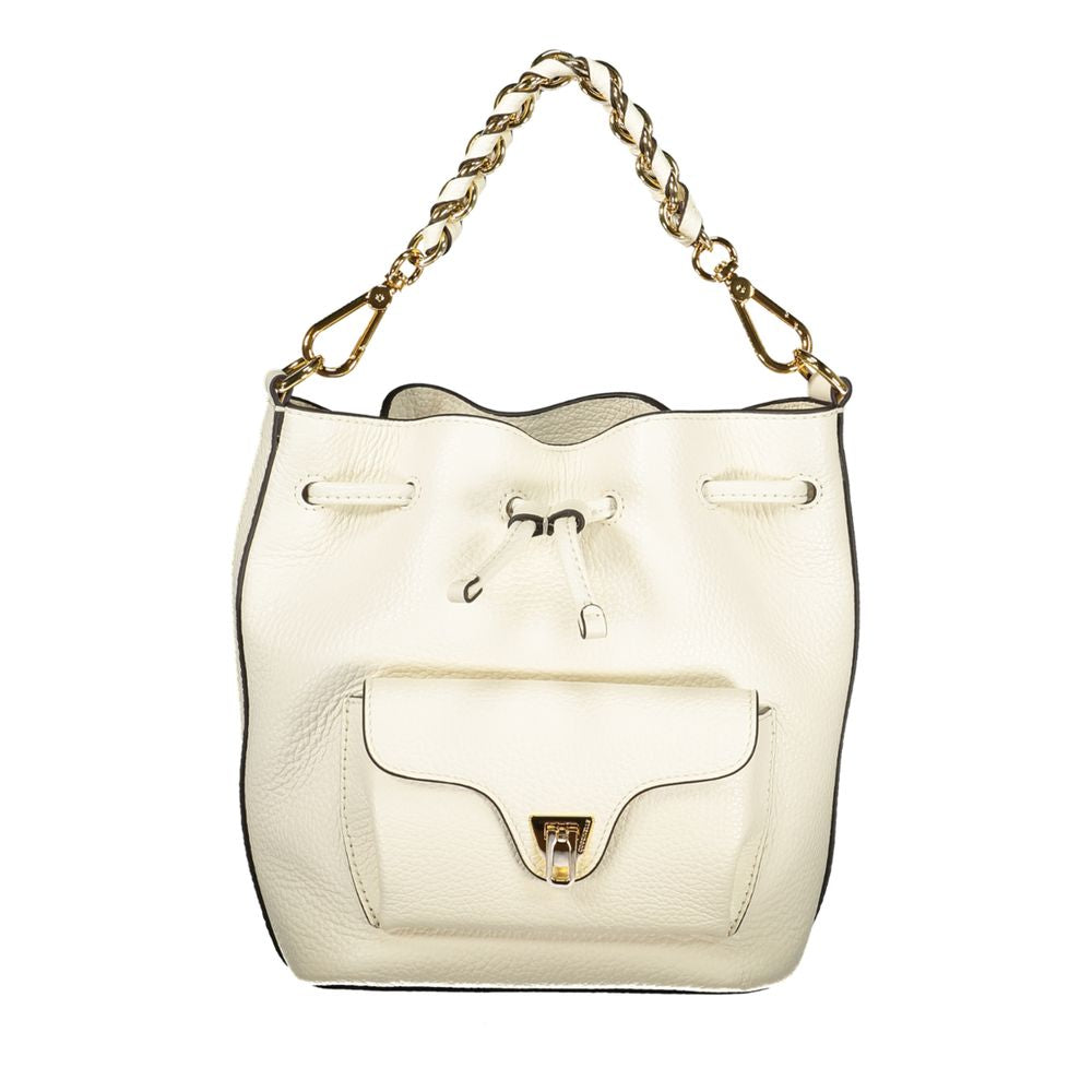 White Leather Beat Generatio Bag