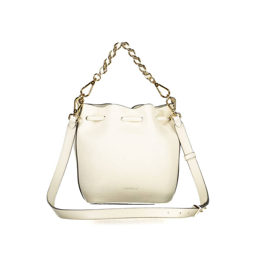 White Leather Beat Generatio Bag