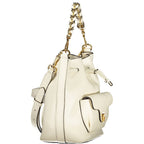 White Leather Beat Generatio Bag