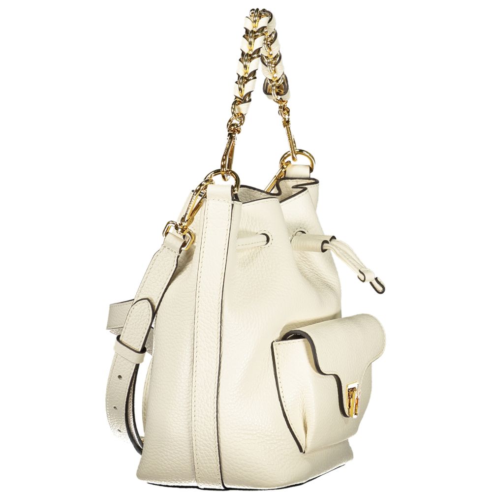 White Leather Beat Generatio Bag