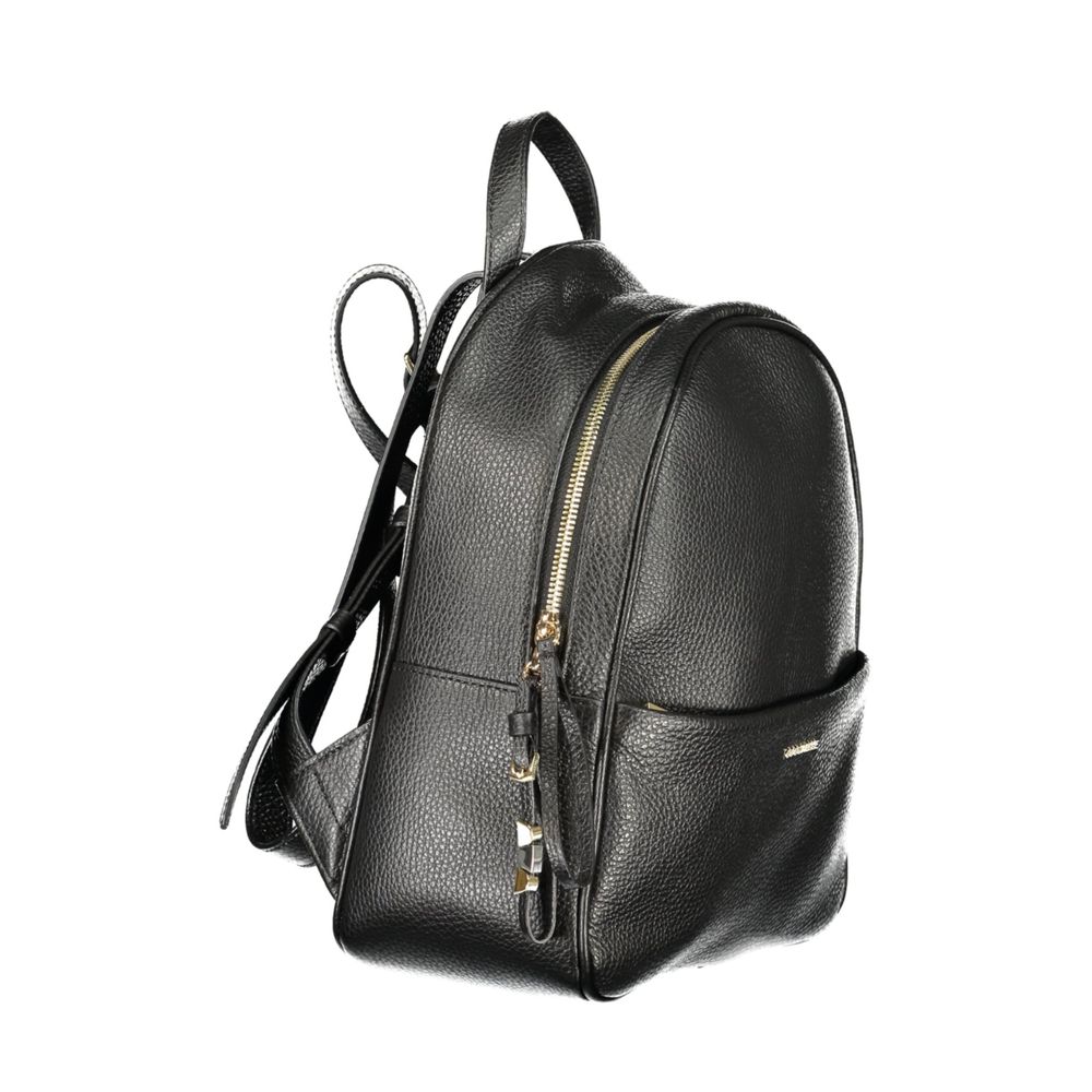 Black Leather Nory Backpack