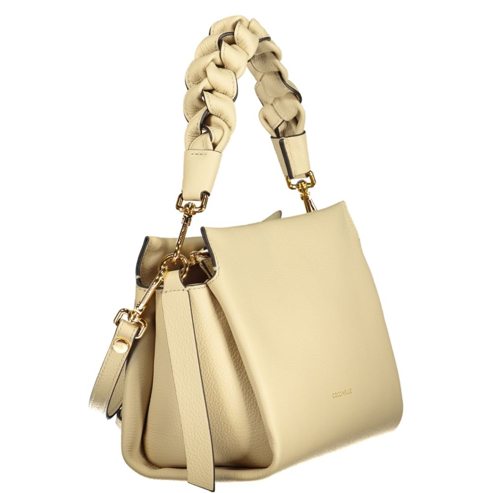 Beige Leather Boheme Handbag