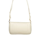White Leather Mini C-Me Lock Bag
