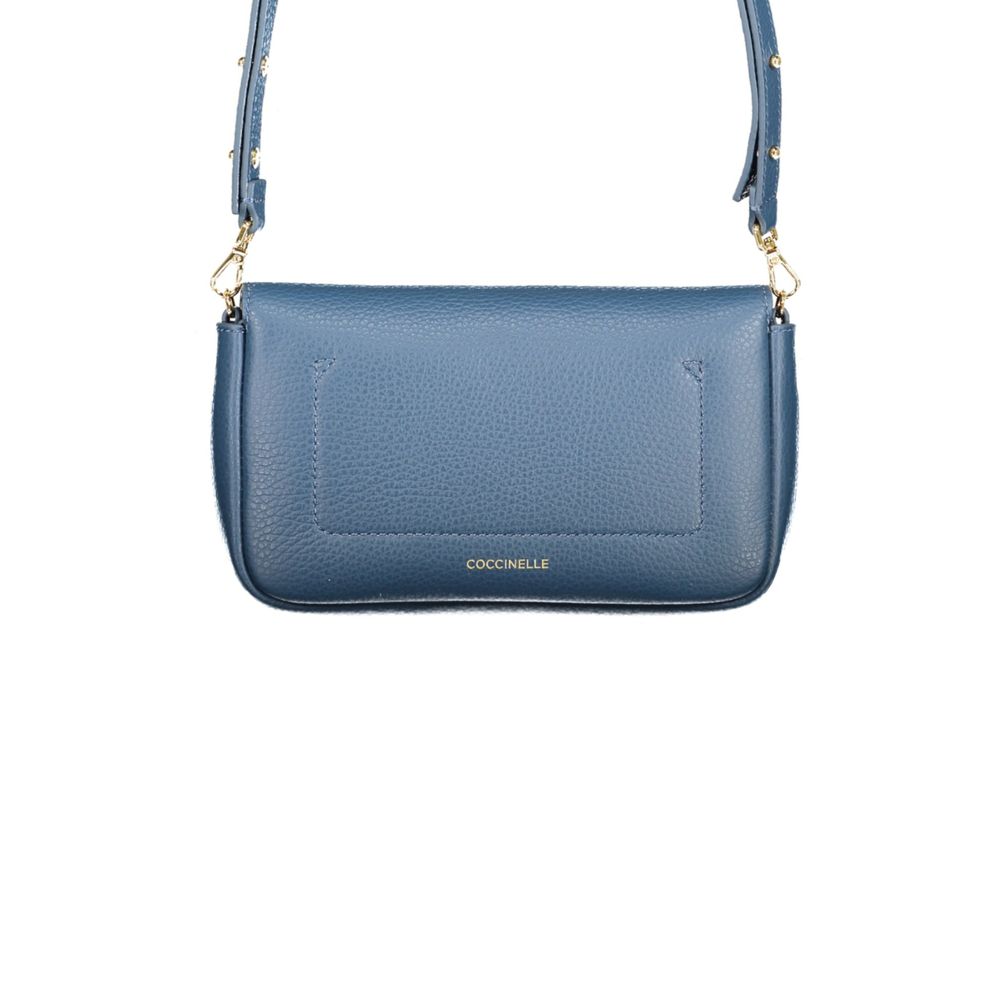 Blue Leather Mini C‑ME LOCK Bag