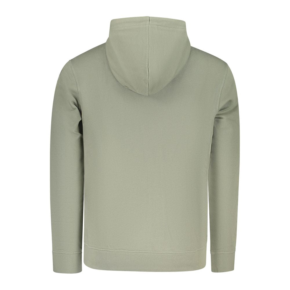 Vibrant Green Cotton Long-Sleeve Hoodie