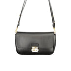 Black Leather Mini C-Me Lock Bag