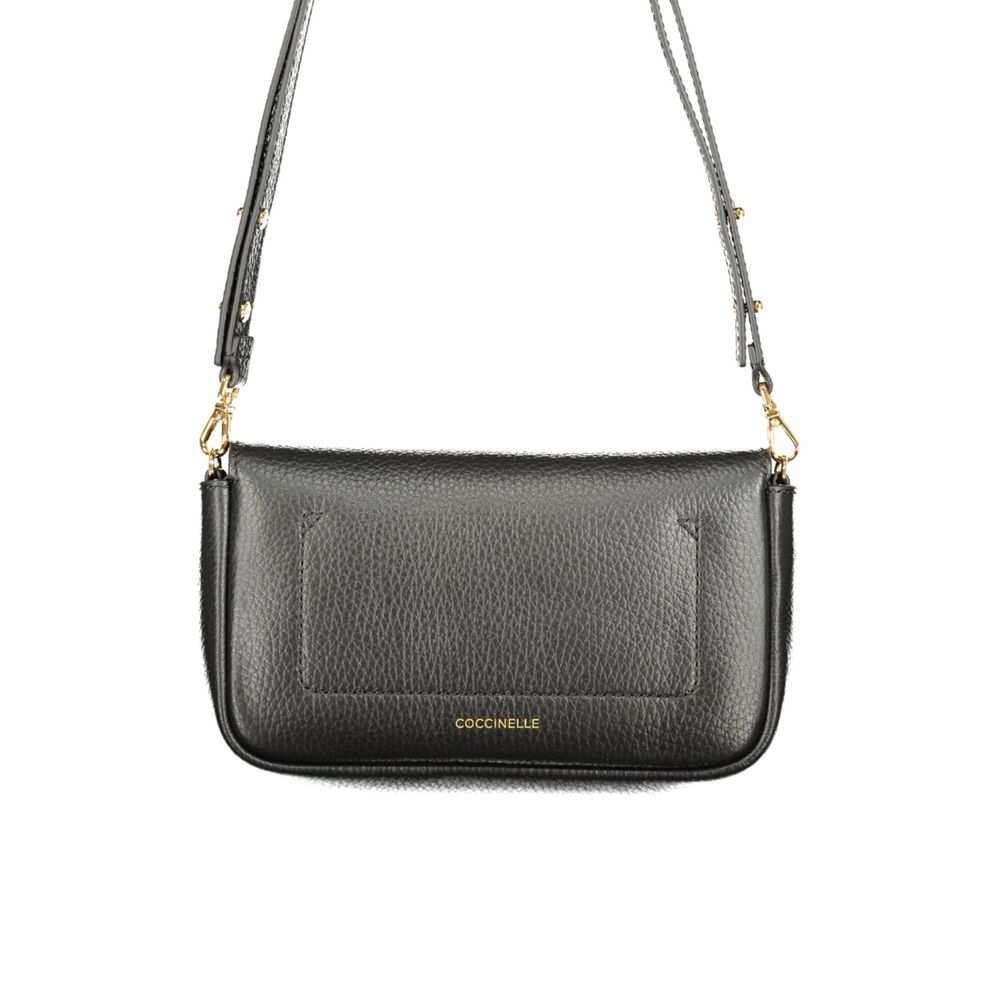 Black Leather Mini C-Me Lock Bag