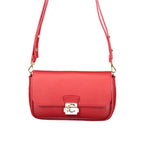 Red Leather Mini C-Me Lock Bag
