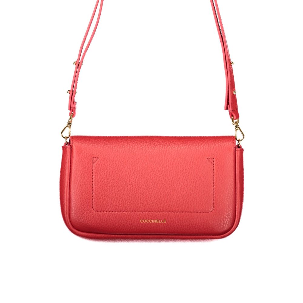 Red Leather Mini C-Me Lock Bag