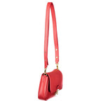 Red Leather Mini C-Me Lock Bag