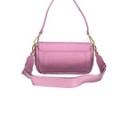 Purple Leather Lock Bag