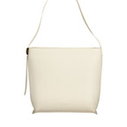 White Leather C-Me Lock Bag