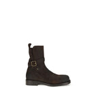Calfskin Ledger Jodphur Lace-Up Boots