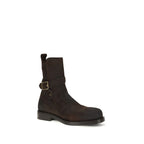 Calfskin Ledger Jodphur Lace-Up Boots