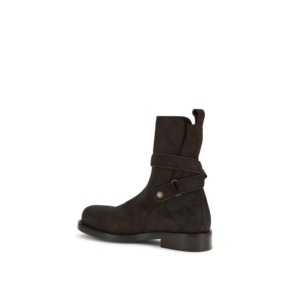 Calfskin Ledger Jodphur Lace-Up Boots