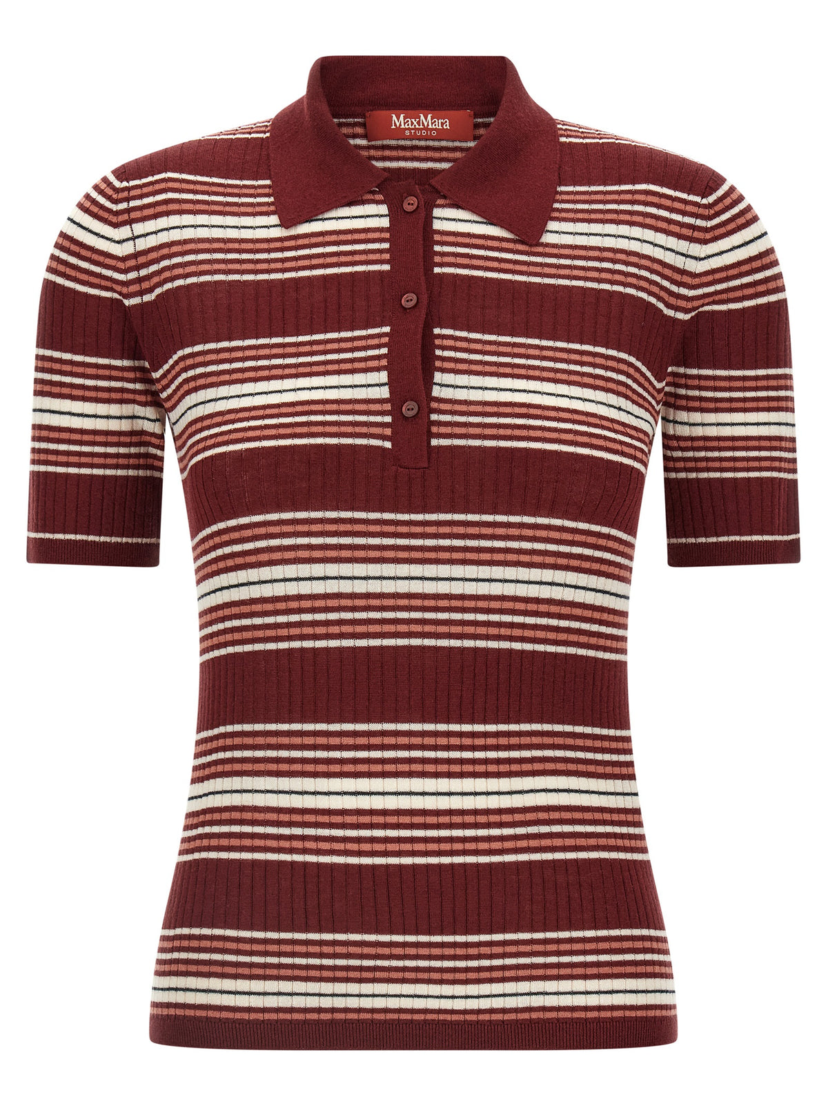 Silk‑Wool MstTallero Polo Shirt