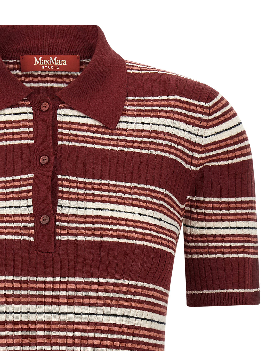 Silk‑Wool MstTallero Polo Shirt