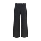 Black Wool Chino Pants