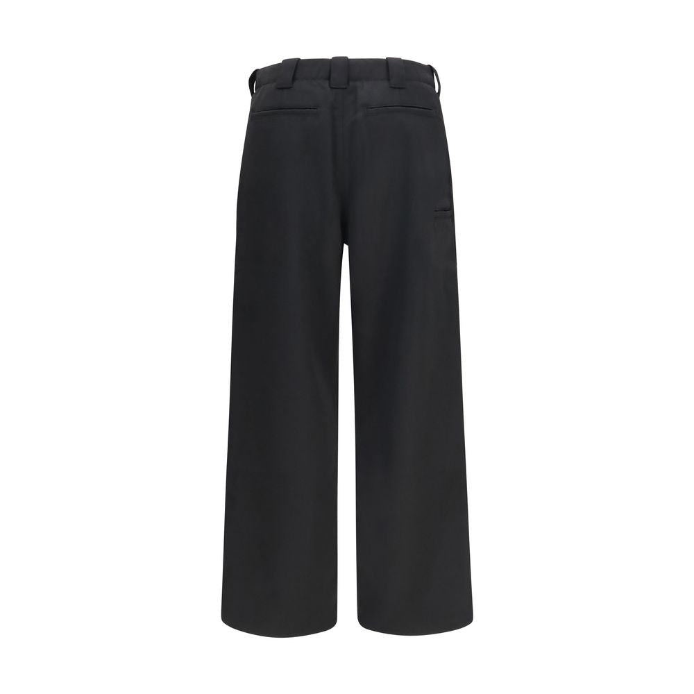 Black Wool Chino Pants