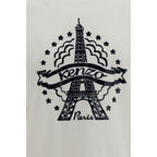 White Eiffel Tower Design Cotton T-Shirt