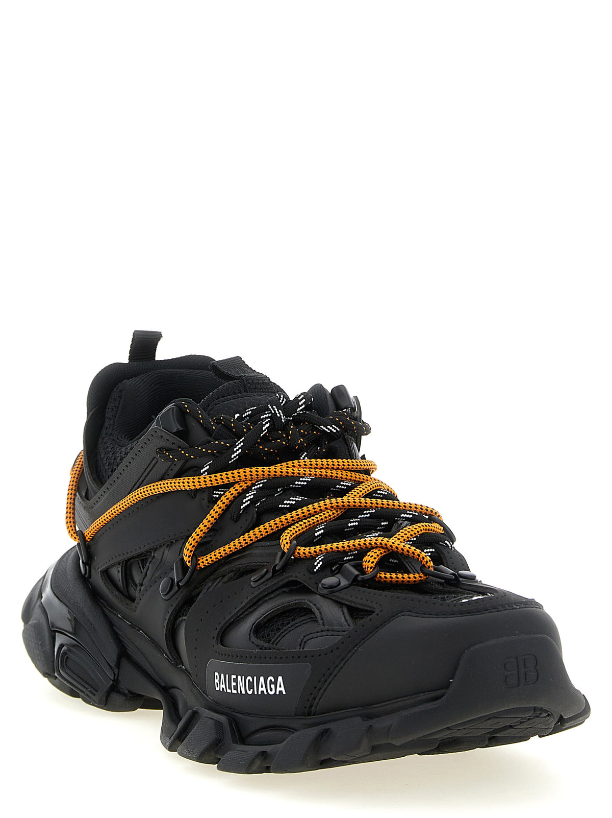 Track Trail Laces Black Polyurethane & Polyester Athletic Sneakers