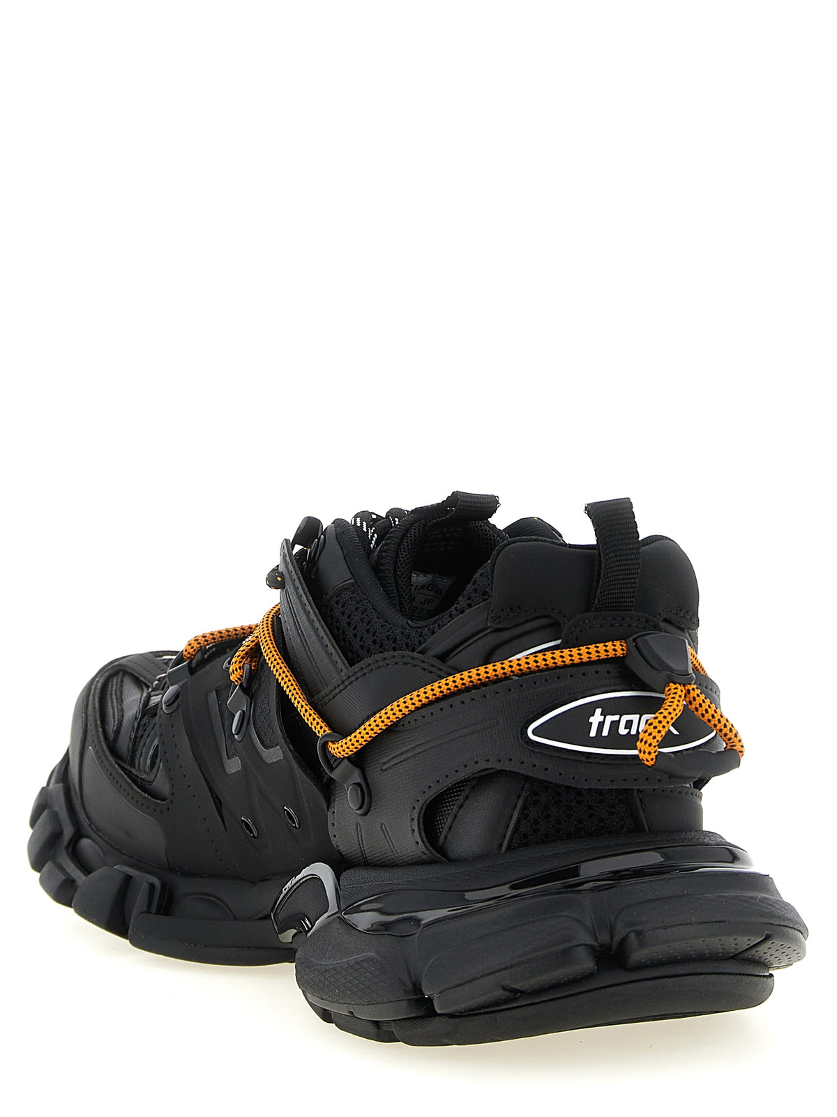 Track Trail Laces Black Polyurethane & Polyester Athletic Sneakers