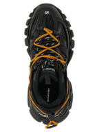 Track Trail Laces Black Polyurethane & Polyester Athletic Sneakers