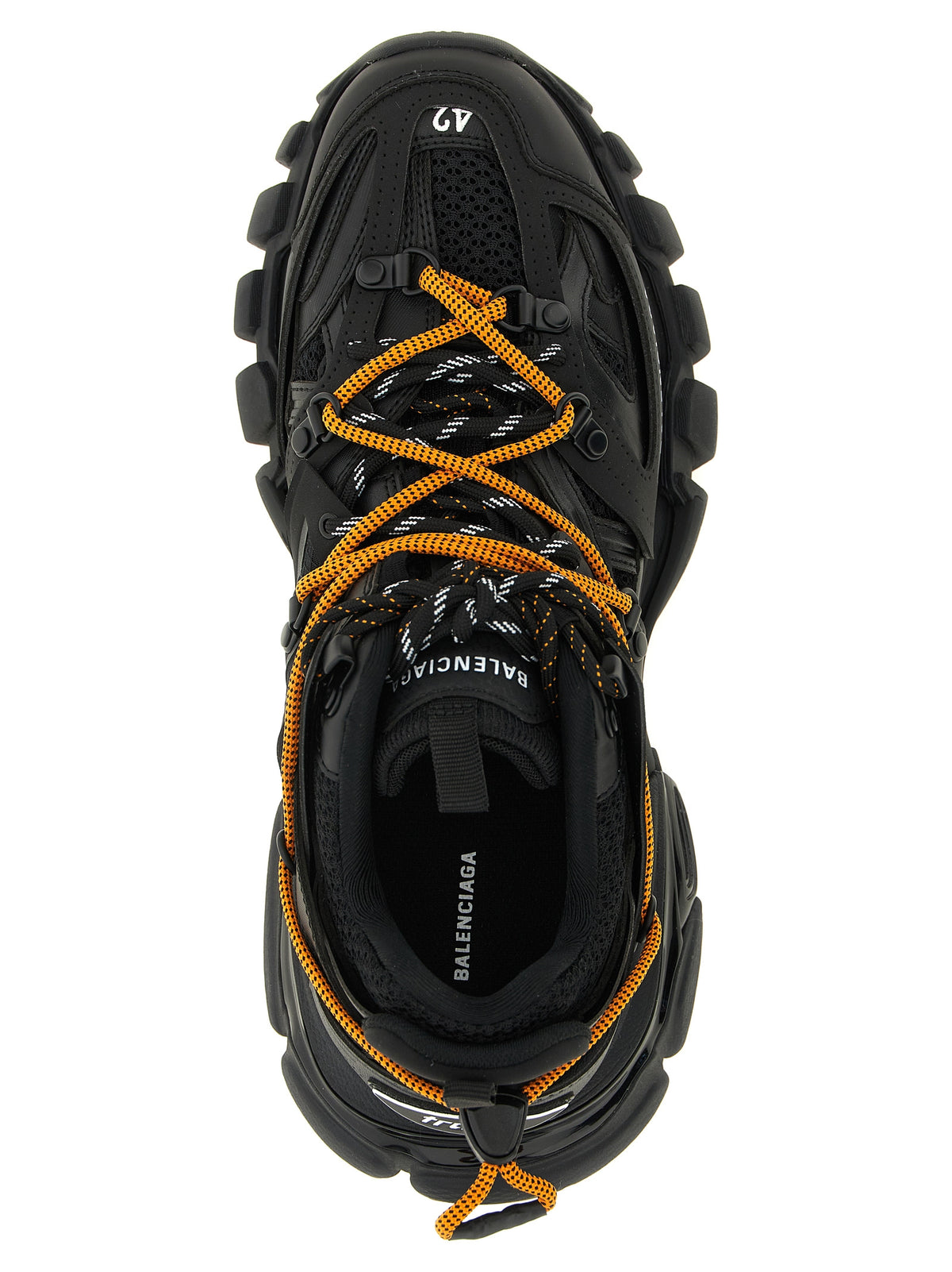 Track Trail Laces Black Polyurethane & Polyester Athletic Sneakers
