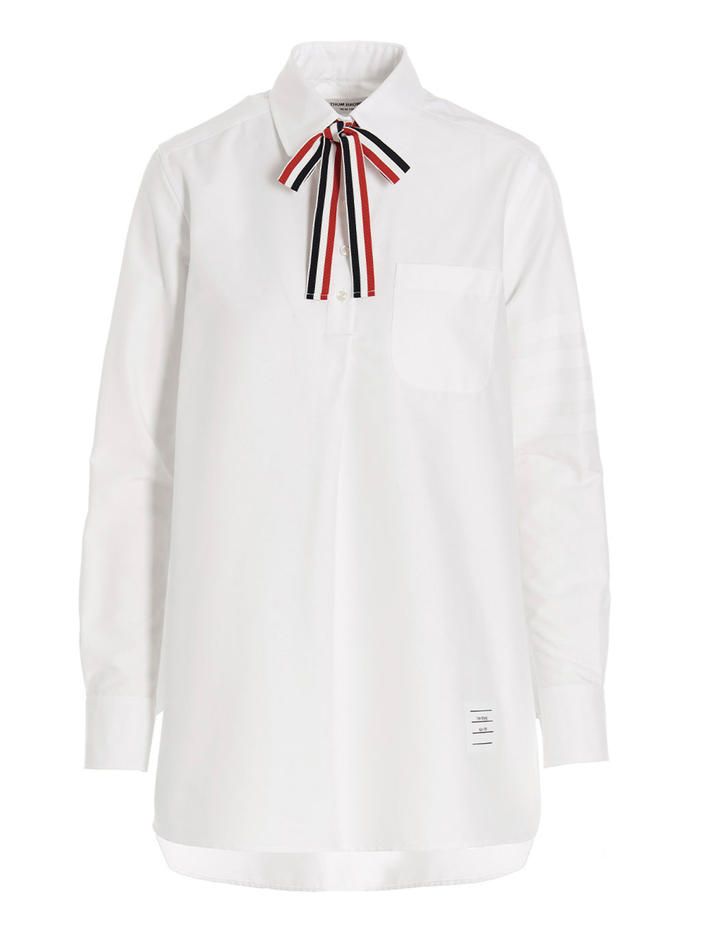 Supima Cotton Pussy Bow Blouse